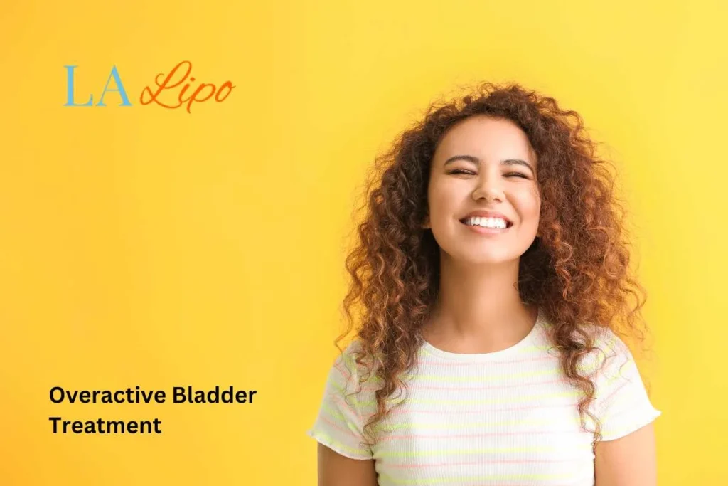 woman smiling about overactive bladder treatment Greenwich solutions